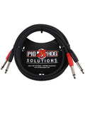 Pig Hog PD-21403 3ft 1/4″-1/4″ Dual Cable