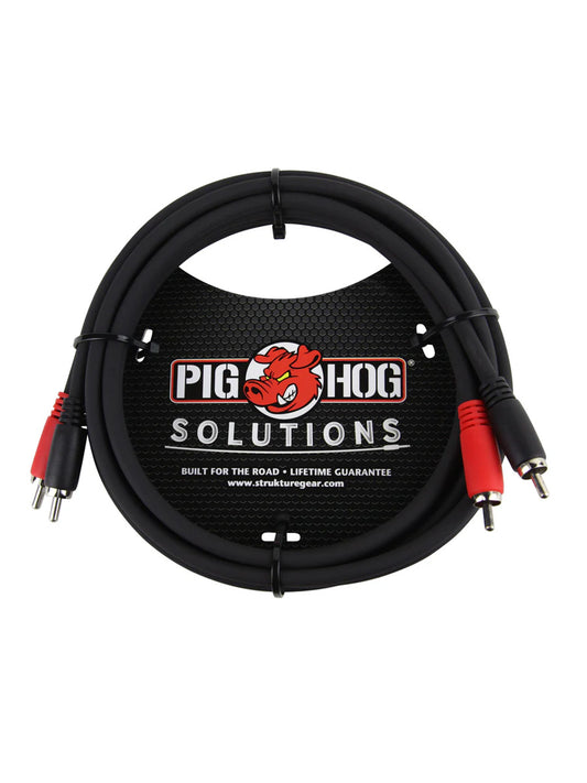 Pig Hog PD-RCA06 6ft RCA-RCA Dual Cable