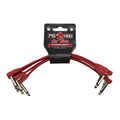 Pig Hog PHLSK6CA Lil' Pigs 6" Candy Apple Red Patch Cables (4 Pack)
