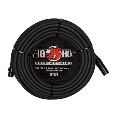 Pig Hog PHM100 8mm Mic Cable, 100ft XLR