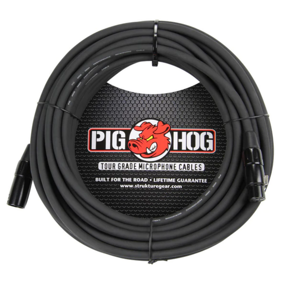 Pig Hog PHM20 8mm Mic Cable 20ft XLR - Black