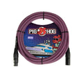 Pig Hog PHM20RRP Riviera Purple Woven Mic Cable, 20ft XLR