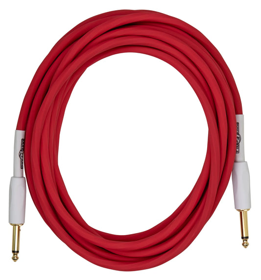 Pig Hog PHSH186CA Hex Series Silent Cable 18.6 ft in Candy Apple Red