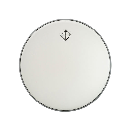 Dixon White Coated Drum Head with Logo (8")