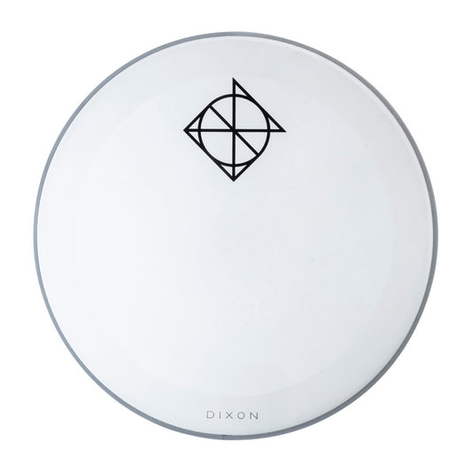 Dixon Bass Drum Head White Coated with Muffler Ring, Resonant Side (18")
