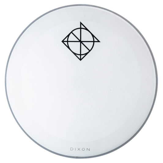 Dixon Bass Drum Head White Coated with Muffler Ring, Resonant Side (22")