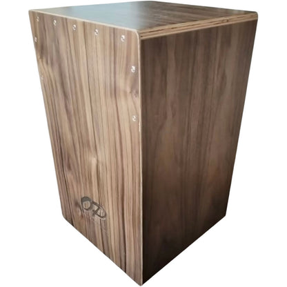Opus Percussion PPCAJONWAL Wooden Cajon in Walnut with Deluxe Carry Bag