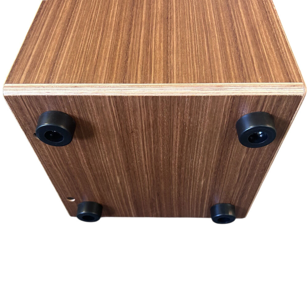 Opus Percussion PPCAJONZEB Wooden Cajon in Zebrawood with Deluxe Carry Bag