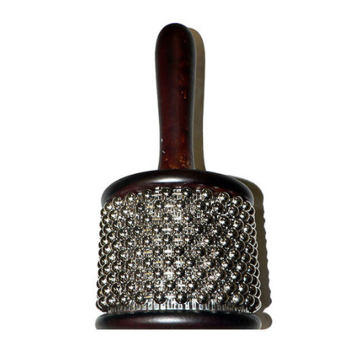 Percussion Plus Small Cabasa in Wine Red with Nickel-plated Beads