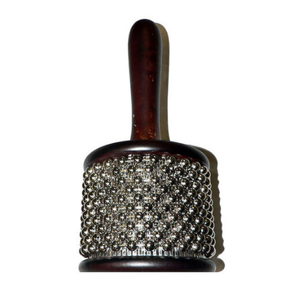 Percussion Plus Small Cabasa in Wine Red with Nickel-plated Beads