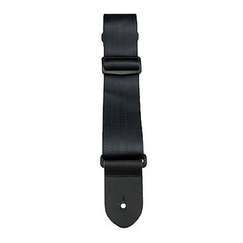 Perris PS1694 2" Black Seatbelt Style Guitar Strap with Leather ends