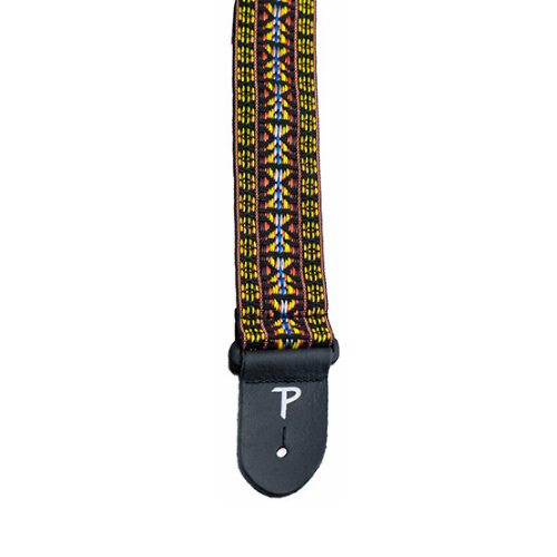 Perris PS2079 2" Poly Pro Mexicana Pattern Guitar Strap with Leather ends