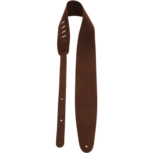 Perris PS2189 3.5" Basic Leather Guitar Strap in Brown
