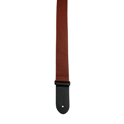 Perris PS6756 2" Poly Pro Guitar Strap in Brown with Black Leather ends