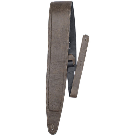 Perris PS7134 3.5" Deluxe Padded Leather Guitar Strap in Brown