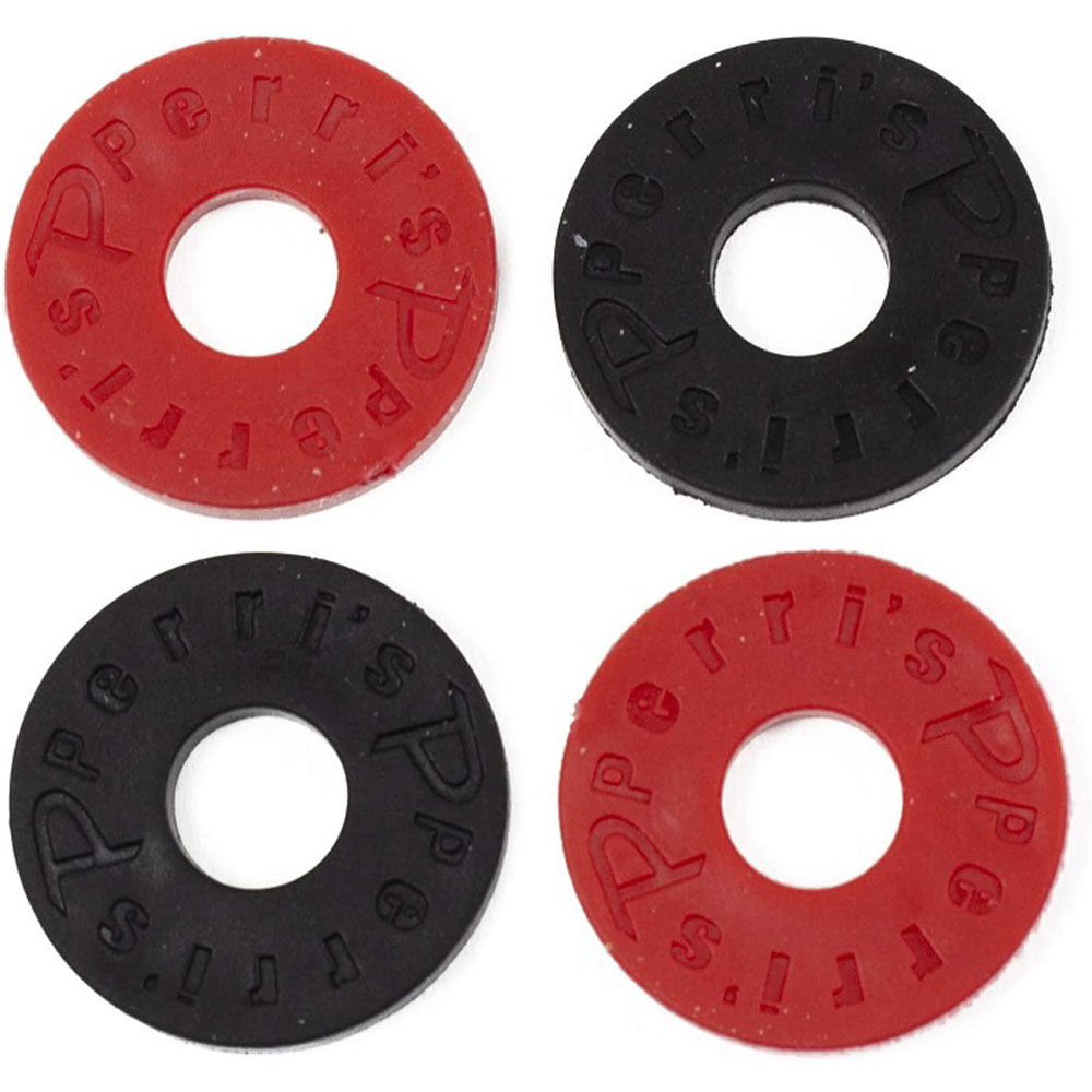 Perris PS7218 Rubber Strap Locks in Black/Red (Pk-4)
