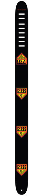 Perris PS8046 2.5" Leather Hi-Res "KISS" Licensed Guitar Strap