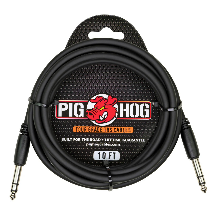 Pig Hog PTRS10 1/4" TRS 10 ft Cable