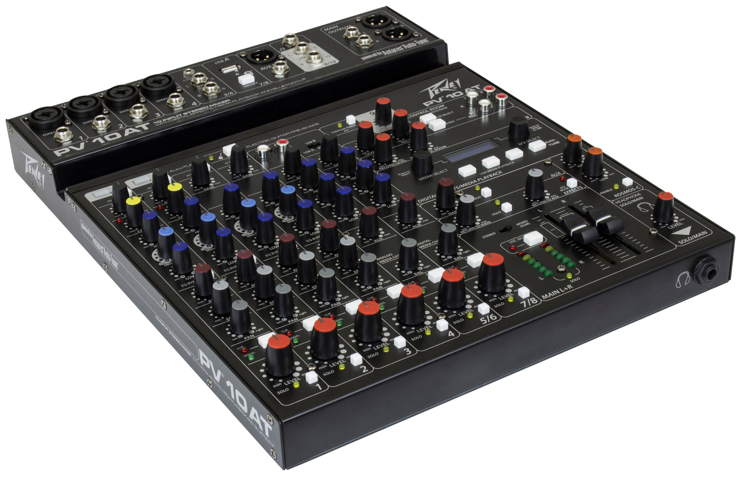 Peavey PV10AT PV Series "PV-10AT" Compact 10-Channel Mixer with Bluetooth & Antares Auto-Tune