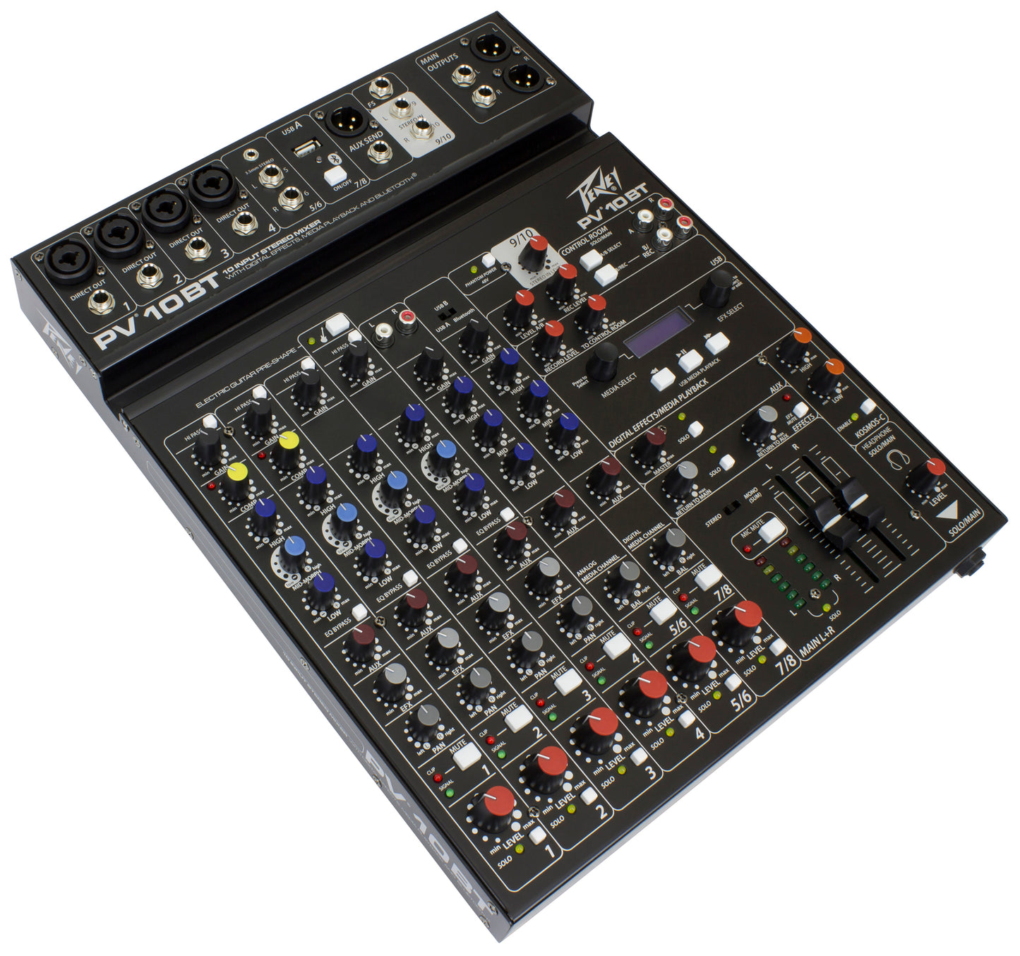 Peavey PV10BT PV Series "PV-10BT" Compact 10-Channel Mixer with Bluetooth