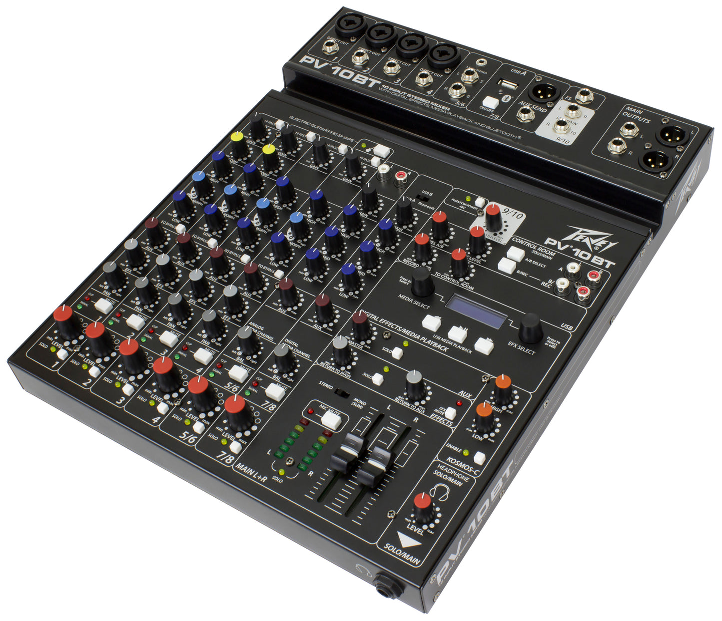 Peavey PV10BT PV Series "PV-10BT" Compact 10-Channel Mixer with Bluetooth