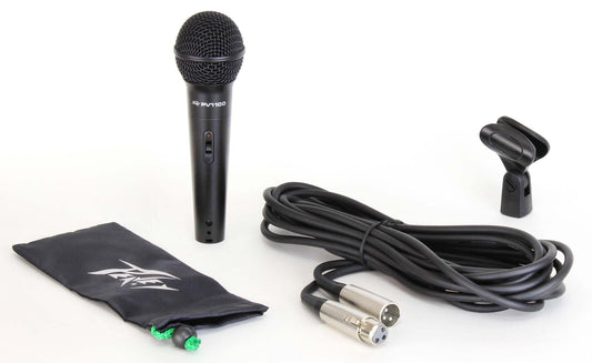 Peavey PVi100 Dynamic Cardioid Microphone in Black with XLR-XLR Cable
