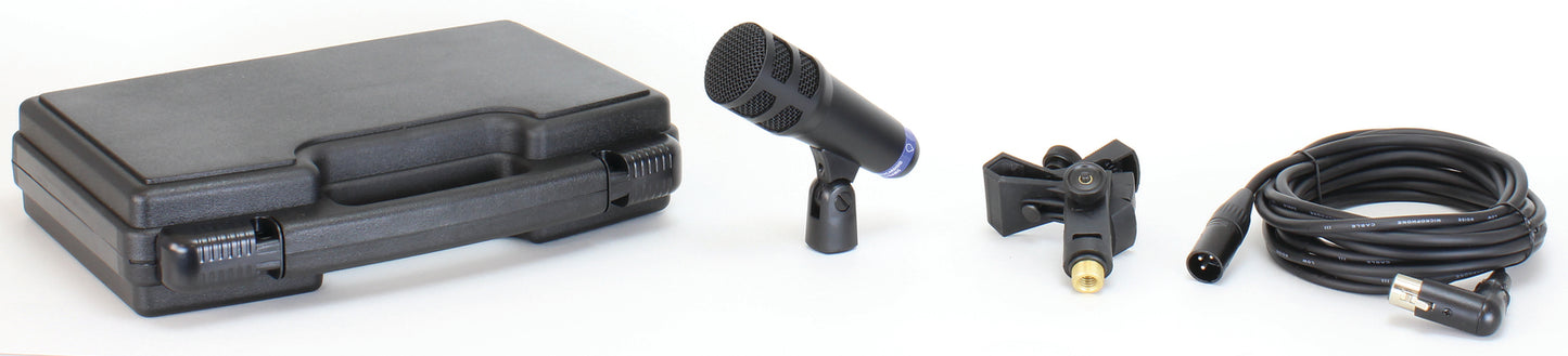 Peavey PVM328 Tom Microphone with Cable, Mount & Carrying Case