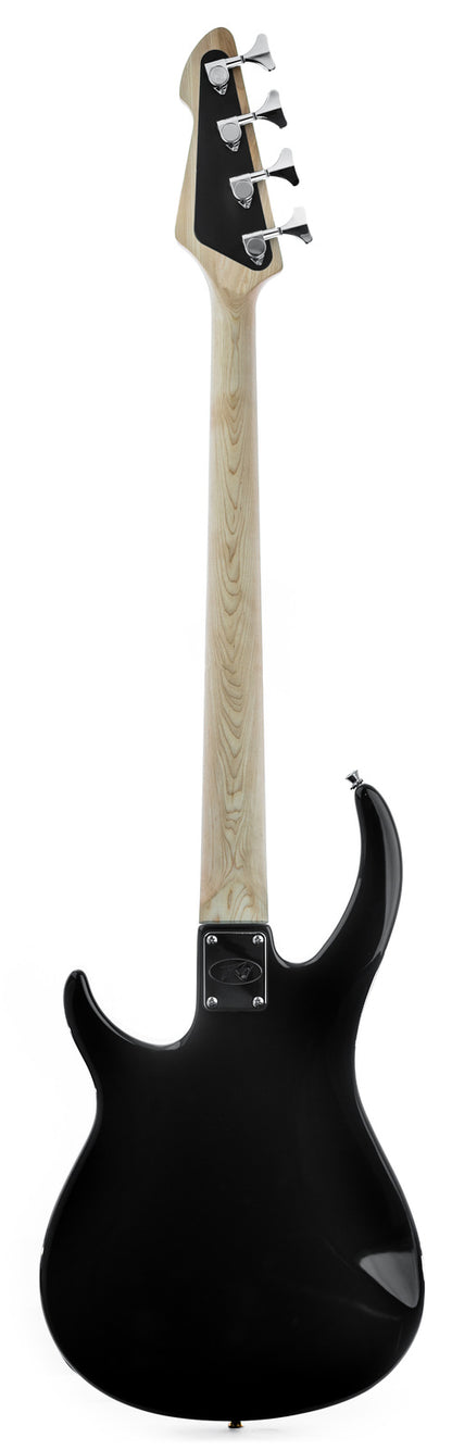 Peavey PVMILEST4BLK Milestone Series 4 String Bass Guitar in Black