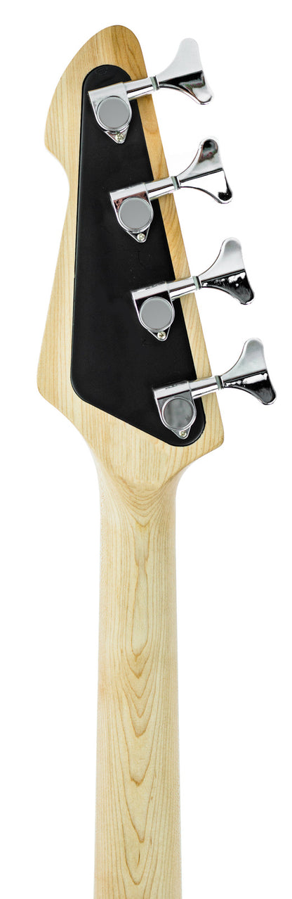 Peavey PVMILEST4BLK Milestone Series 4 String Bass Guitar in Black