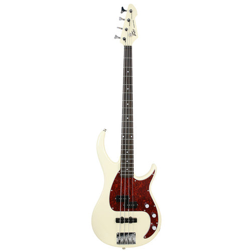 Peavey PVMILEST4IVR Milestone Series 4 String Bass Guitar in Ivory