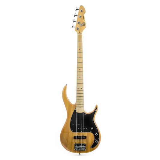 Peavey PVMILEST4NAT Milestone Series 4 String Bass Guitar in Natural
