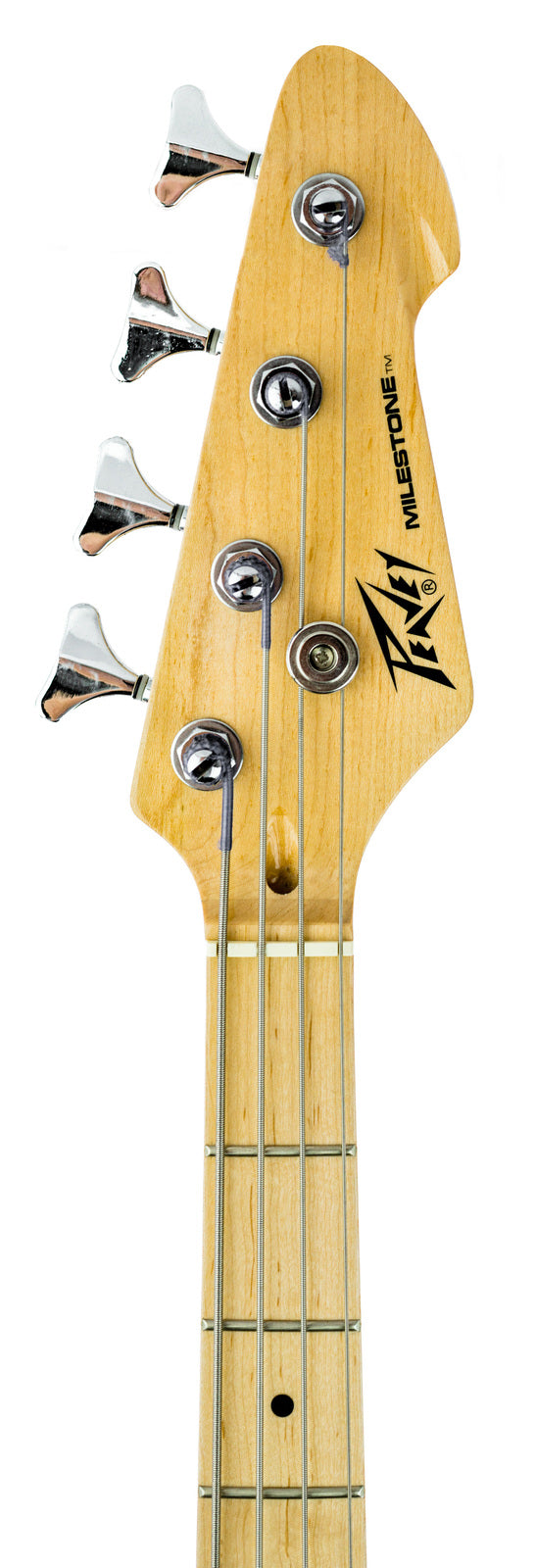 Peavey PVMILEST4NAT Milestone Series 4 String Bass Guitar in Natural