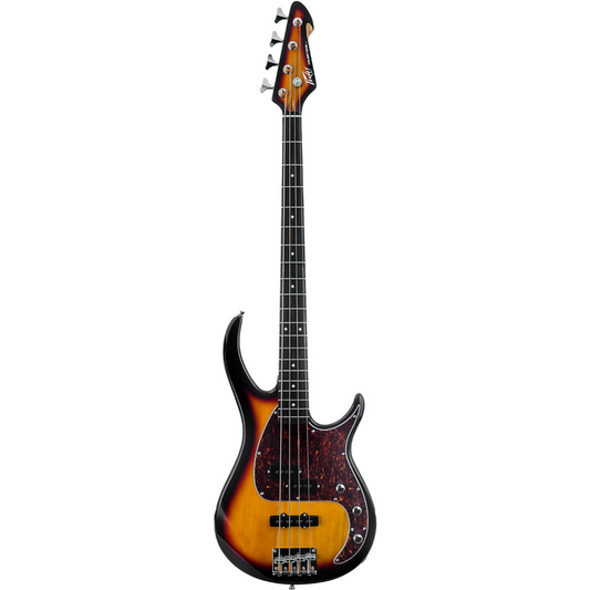 Peavey PVMILEST4VBS Milestone Series 4 String Bass Guitar in Vintage Burst