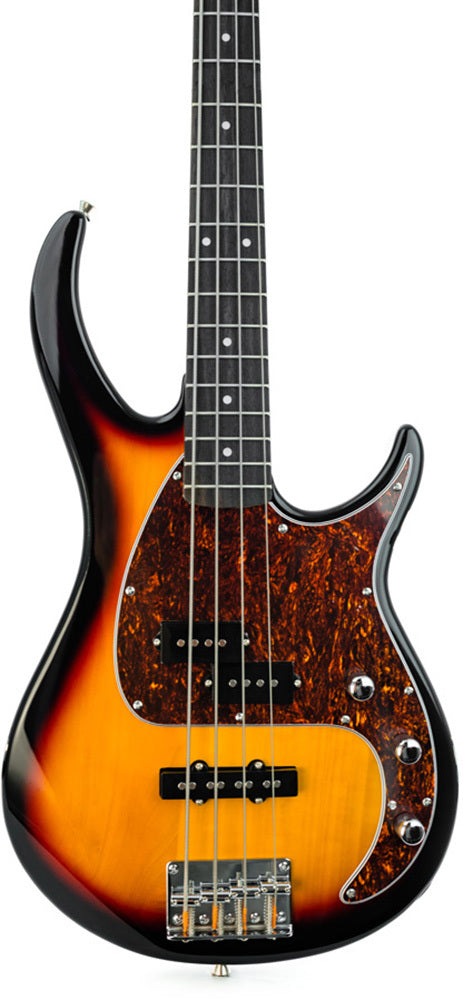 Peavey PVMILEST4VBS Milestone Series 4 String Bass Guitar in Vintage Burst