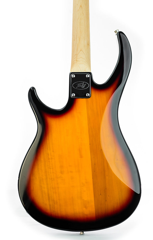 Peavey PVMILEST4VBS Milestone Series 4 String Bass Guitar in Vintage Burst