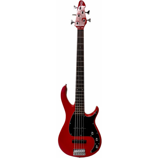Peavey PVMILEST5RED Milestone Series 5-String Bass Guitar in Red