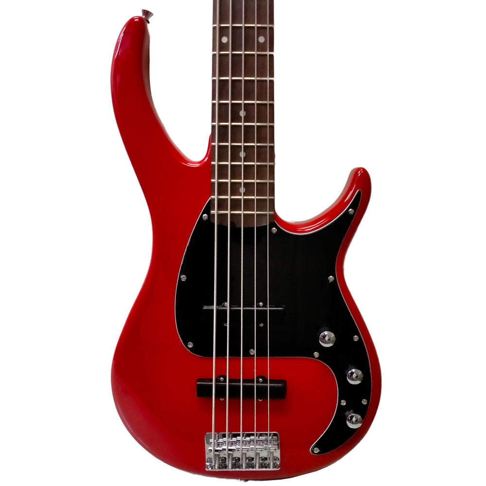 Peavey PVMILEST5RED Milestone Series 5-String Bass Guitar in Red