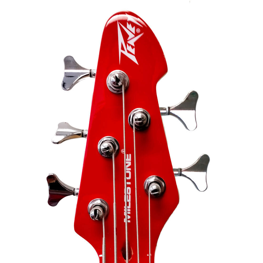Peavey PVMILEST5RED Milestone Series 5-String Bass Guitar in Red