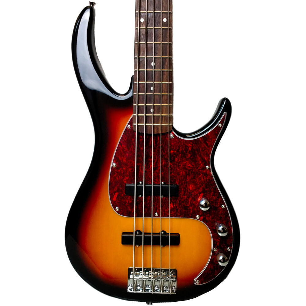 Peavey PVMILEST5SB Milestone Series 5-String Bass Guitar in Sunburst