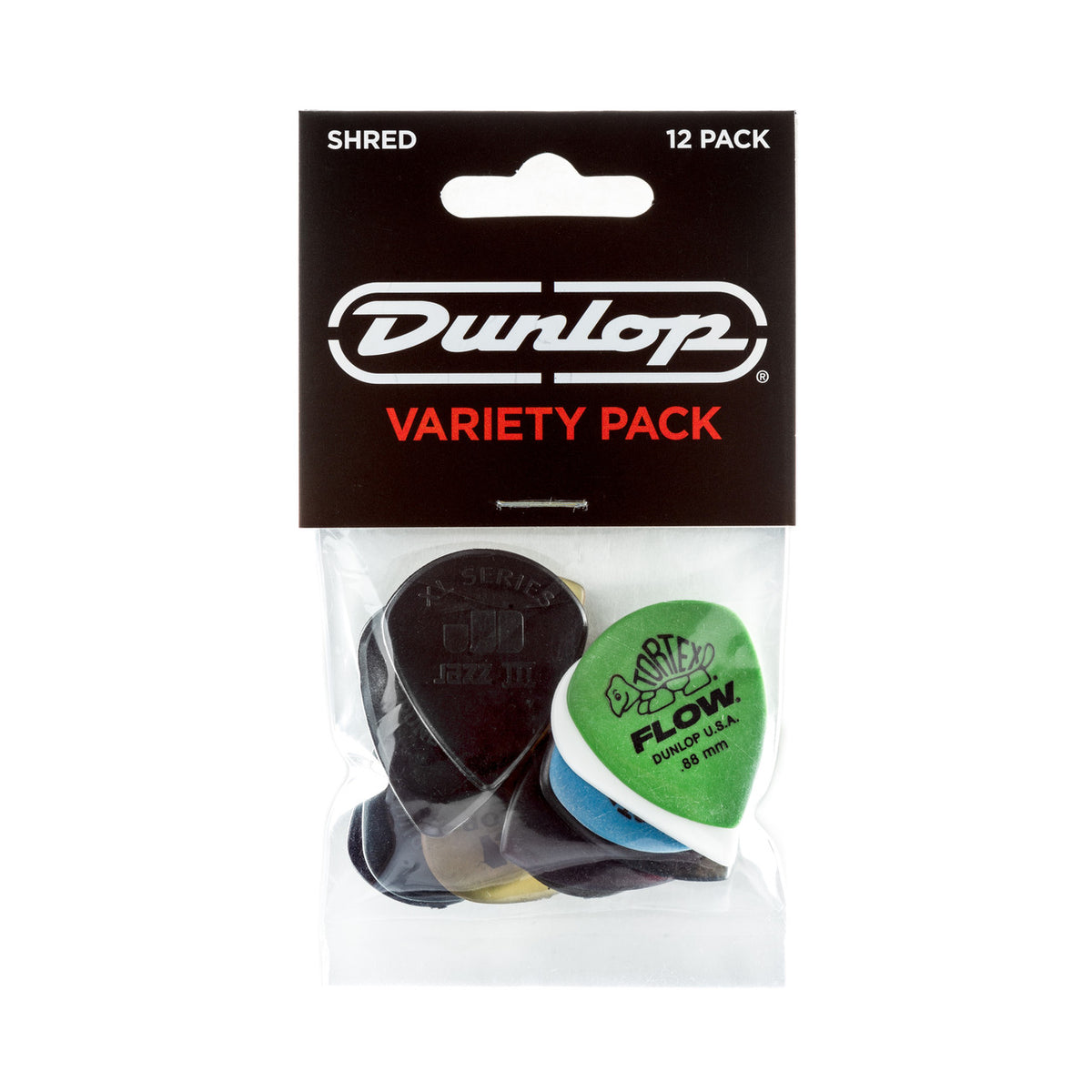 Dunlop Variety Picks JPVP118 Shred (12 Pack)