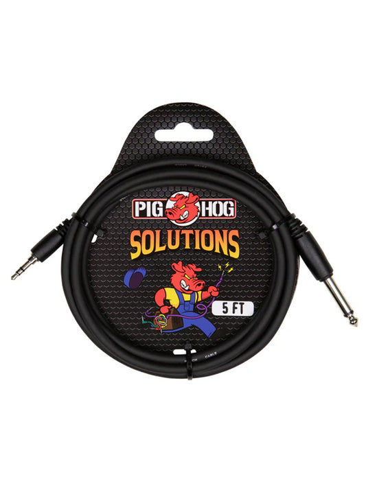Pig Hog PX-35T4M05 5ft 3.5mm TRS to 1/4″ Mono