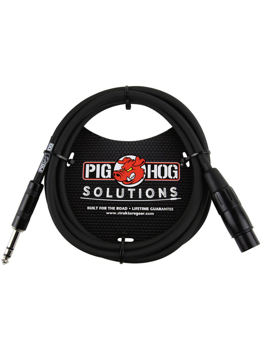 Pig Hog PX-TMXF3 3ft TRS(M)-XLR(F) Balanced Cable