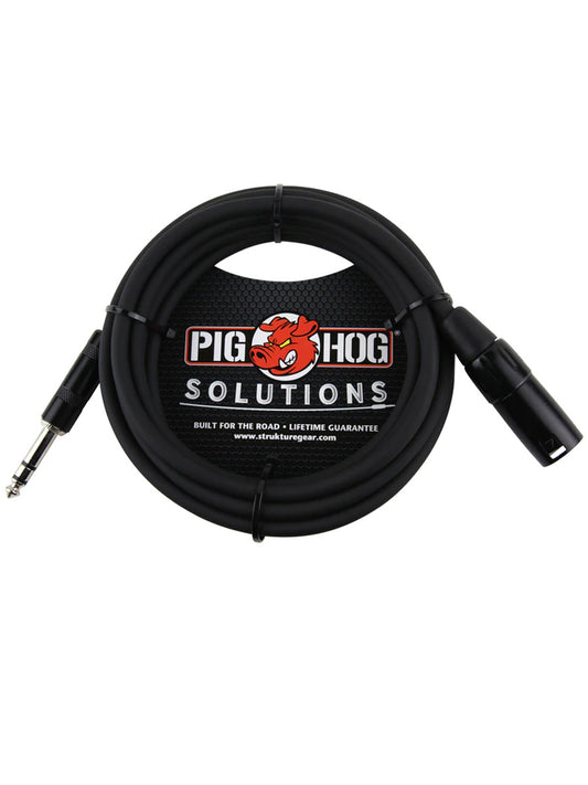 Pig Hog PX-TMXM25 25ft TRS(M)-XLR(M) Balanced Cable
