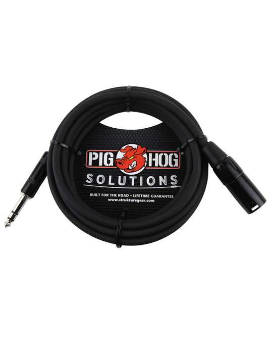 Pig Hog PX-TMXM50 50ft TRS(M)-XLR(M) Balanced Cable