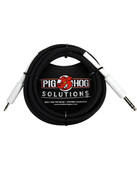 Pig Hog PX48J3 Cable – 1/4″ TRS to 1/8″ mini, 3ft