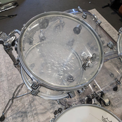 Kirchhoff Schlagwerk Clear Acrylic 5 Piece Drum Kit