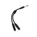 Pig Hog PY-M214M 6″ Y Cable, Mono 1/4″(M)-Dual Mono 1/4″(F)