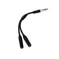 Pig Hog PY-S214S 6″ Y Cable, Stereo 1/4″(M)-Dual Stereo 1/4″(F)