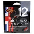 Rotosound Nickel Wound Electric Guitar Strings R12-60 Blacks (12-60)