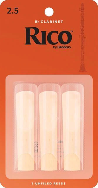 Rico Reeds RCA0325 2.5 Bb Clarinet (3 Pack)